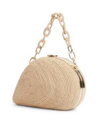 SIMKHAI Bridget Raffia Oyster Shell Clutch | Bloomingdale's