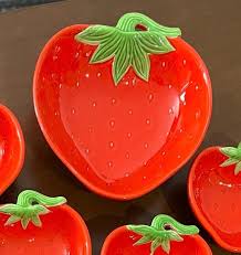 Vintage Pier One Strawberry Bowl: Rare Dessert Serving Bowl ...