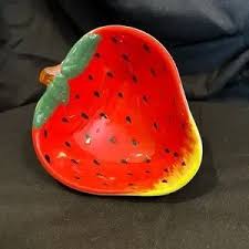 Dining | Vintage Houston Harvest Ceramic Strawberry Fruit ...