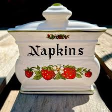Norleans Japan Strawberry Ceramic Napkin Holder - Etsy