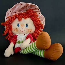 Vintage STRAWBERRY SHORTCAKE 16" Rag Doll Retro 1980's Plush ...