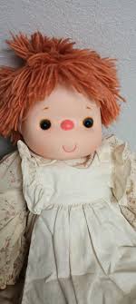 VINTAGE 1980's COMFY RAG DOLL RUBBER FACE 20" | Mercari