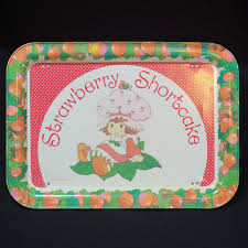 Vintage 1981 Strawberry Shortcake TV Tray, Folding Leg Tray ...