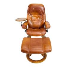 Consul" Lounge Chair & Ottoman With Tray by Ekornes Stressless, Norway 1980's | Chairish