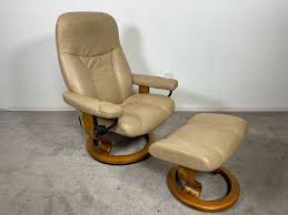Ekornes Stressless Chair With Ottoman Made In Norway