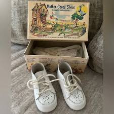 Shoes | Vintage Mother Goose Baby Shoes | Poshmark