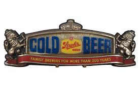 Vintage Stroh's Cold Beer Plastic Bar Light Sign ...