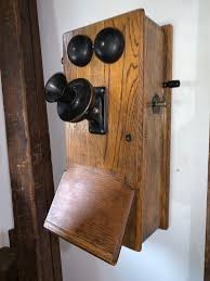 Antique Kellogg Wood and Bakelite Wall Phone, All Original - Etsy