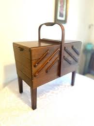 Woden Vintage Sewing Box Telescoping Type - Etsy