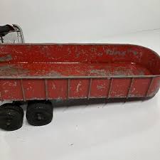Hubley Kiddie Toy Semi Dump Truck No 508 with engine and working dump 1950s | eBay
