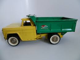 Vintage 1960's Structo Hydraulic Yellow Green Dump Truck | eBay