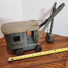 Blue Structo Toys Construction Co Steam Shovel Press Steel ...