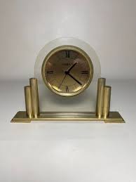 Howard Miller Brass Desk Quartz Clock Model 621-278 Works ...