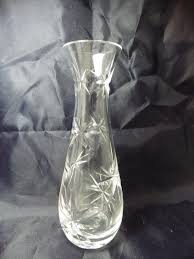 Vintage Clear Crystal Bud Vase Cut Stars 6.25" H - Etsy