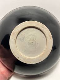 Mid-Centiry Modern Studio Pottery Silver Rim Signed Bowl ...