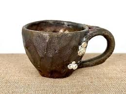 woodfired unglazed handmade pottery ceramic pine tree coffee ...