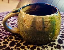 Artisan Signed Tigers Eye Stoneware Glazed Heavy Mug Studio ...