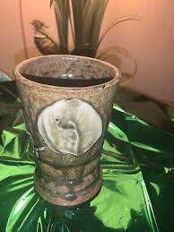 Vintage Brown With Flower Glaze Pottery Vase 5.5" Signed | eBay