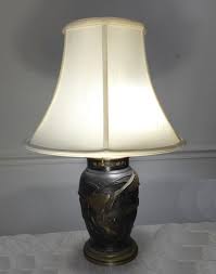 SALE 18TH CENTURY-STYLE SILVER PLATED CONVERTED TABLE LAMP ...