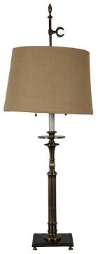 Vintage Brass Neoclassical Candlestick Column 2 Light Table ...