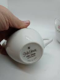 Style House "Serenade" lidded Sugar Bowl And Creamer and Tea cup and saucer | eBay