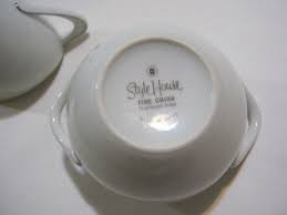 Style House Platinum Ring Creamer And Sugar Bowl Set (MW-57) | eBay