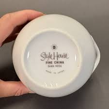 Style House Dawn Rose Creamer and Sugar Bowl Set Pink Rosebuds Fine China | eBay