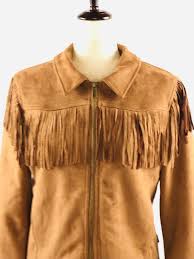 Wrangler, Women's Western Fringe Lined Zip Pockets Jacket ...