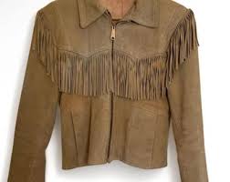 Brown Suede Fringe Jacket Women – Cropped Western Cowgirl ...