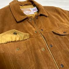 Schott USA Suede G-Jean Western Leather Jacket Men 80s Heavy ...