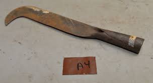 Antique blacksmith forged bill hook collectible fighting axe ...