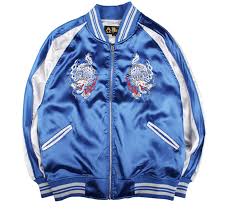 Original Sukajan Dragon M Flower Blue | eBay