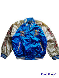 Vintage Sukajan Japan Yokosuka Souvenior Jacket Satin ...