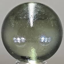 Large Clear Iridescent Marble .84 Inches Near-Mint Condition ...