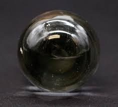 Vintage Clear Ball Shaped Glass Nickel Cabinet Knob | Chairish