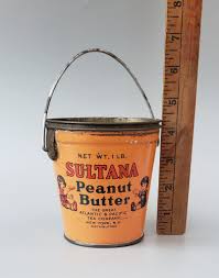 Peanut Butter Tin Sultana Antique Advertising Pail Can New ...