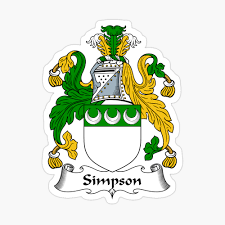 "Simpson Coat of Arms / Simpson Family Crest" Canvas Print ...