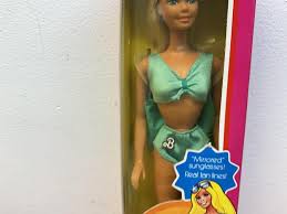 Lot - 1978 Malibu Barbie With Tan Lines NRFB