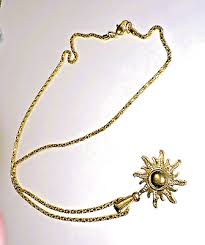 NEW Gold Tone Fancy Chain Necklace Spring Ring Clasp 22in w ...