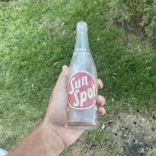 1957 Sun Spot Orange Soda Bottle Vintage Antique Glass ACL Advertising Illinois | eBay
