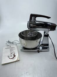 VTG Sunbeam MixMaster Deluxe 12 Speed Chrome Stand ...