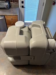 Camco Portable Travel Toilet with Detachable Tank Features ...