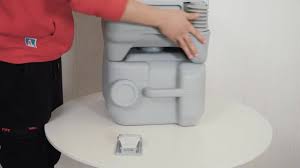 JAXPETY 5.3 Gal. Gray Portable Toilet No Leakage Outdoor ...