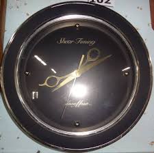 Plastic Shear Timing Hair Stylist Clock, Works, Tested, 10"Diam Very Good Condition Auction | 1BID