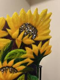 Anne Nye SUNFLOWER MELODY (limited production) Sculpture With Custom Made Stand | eBay