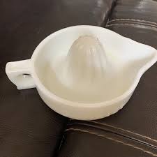 Vintage SUNKIST JUICER White Glass Reamer Patent No. 68764 ...