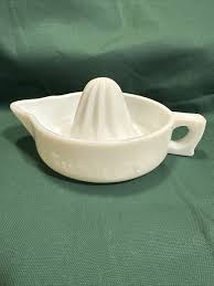 Vintage! SUNKIST White Milk Glass Juicer Citrus Reamer McKee ...