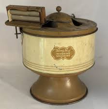 SUNNY SUZY TIN TOY WASHING MACHINE WITH WRINGER.....1930'S ...