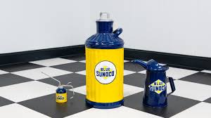 Vintage Oil Cans, Restored in a Blue Sunoco Theme Auction ...