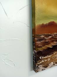 Unique Original Oil Painting Seascape Lightning Storms " Electric Skies" | eBay